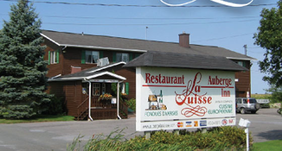 Restaurant La Luisse sign